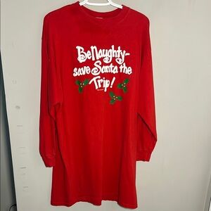 Red Holiday Sleep Shirt